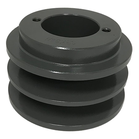 B&B Manufacturing Bushing 2 Groove V-Belt Pulley 3.55 inch OD 2BK34H